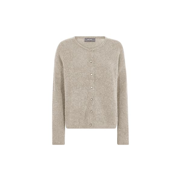 MOS MOSH CARDIGAN, MMALMINE KNIT CARDIGAN, FEATHER GRAY