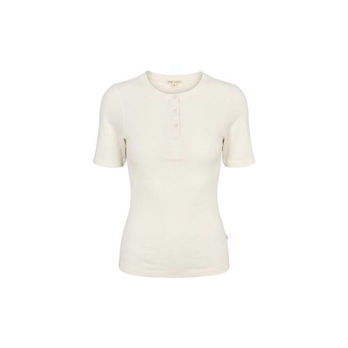 ESMÉ STUDIOS T-SHIRT, ESELINA SS TOP GOTS, WHITE