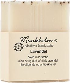 MUNKHOLM HÅNDLAVET SÆBE, LAVENDEL SÆBE, 100 GR