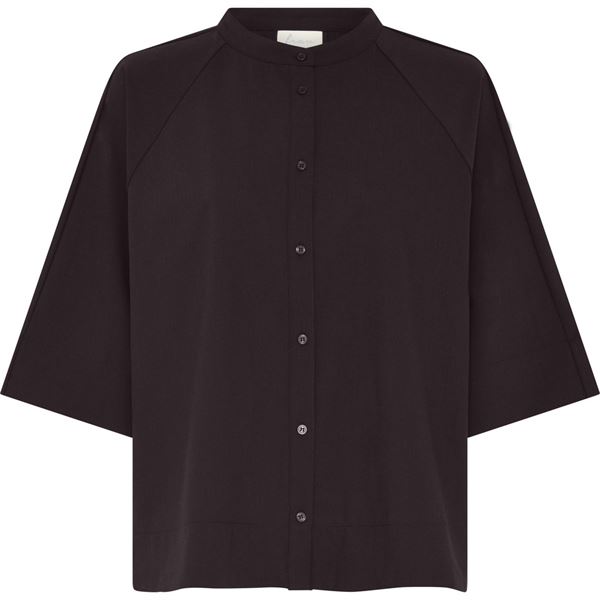 FRAU SKJORTE, ABU DHABI LIGHT WOOL SHIRT, CHOCOLATE TORTE