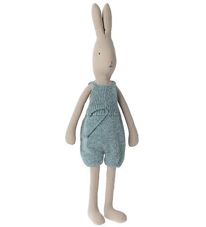 MAILEG HARE, HARE STØRRELSE 4, STRIK OVERALL, LYSEBLÅ