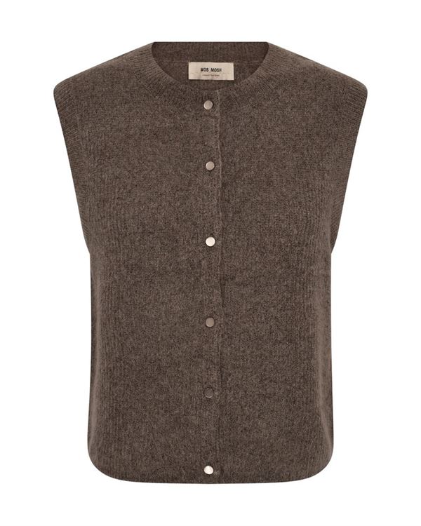 MOS MOSH VEST, MMALMINE THORA KNIT VEST, FALCON