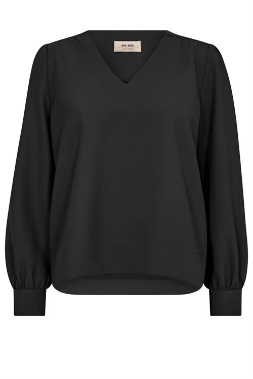 MOS MOSH BLUSE, MMKYLIE MILEY BLOUSE, BLACK
