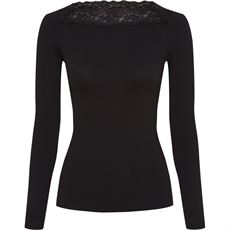 TIM OG SIMONSEN T-SHIRT, ANITA RIB T-SHIRT LS, NERO