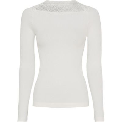 TIM OG SIMONSEN T-SHIRT, ANITA RIB T-SHIRT LS, IVORY