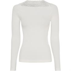 TIM OG SIMONSEN T-SHIRT, ANITA RIB T-SHIRT LS, IVORY
