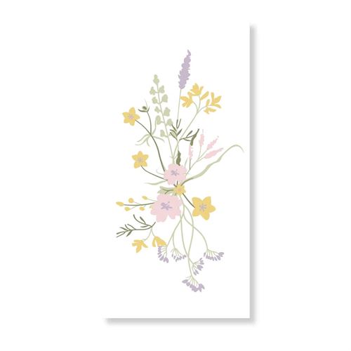 SPEEDTSBERG SERVIET, 40X40 CM, WHITE/ROSE PURPLE MIX