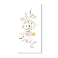 SPEEDTSBERG SERVIET, 40X40 CM, WHITE/ROSE PURPLE MIX