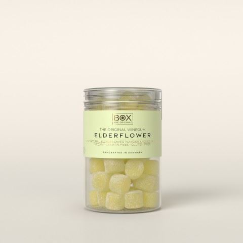 BOX THE ORIGINAL, THE ORIGINAL WINEGUM, ELDERFLOWER, 100% VEGAN