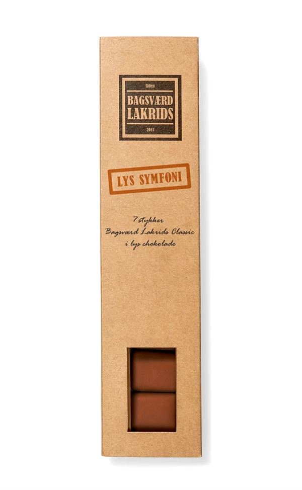 BAGSVÆRD LAKRIDS, LYS SYMFONI ÆSKE, 7 STK. 70 G