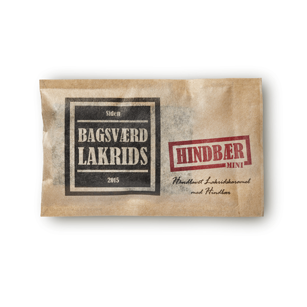 BAGSVÆRD LAKRIDS, MINI HINDBÆR