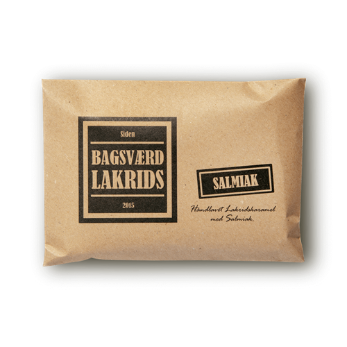 BAGSVÆRD LAKRIDS, SALMIAK, 160 GR