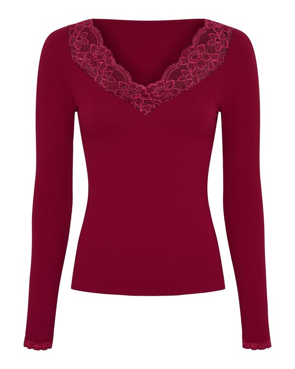 TIM OG SIMONSEN T-SHIRT, BELEN BLOUSE COSTINA, BORDO