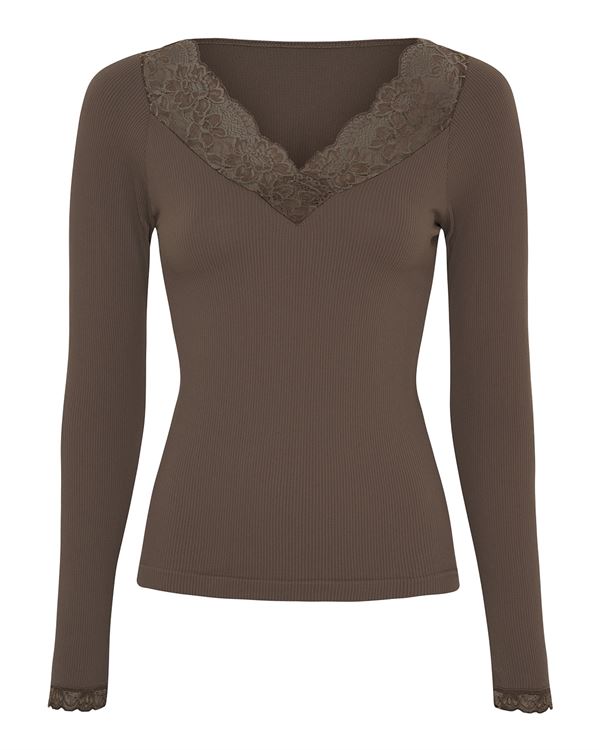 TIM OG SIMONSEN T-SHIRT, BELEN BLOUSE COSTINA, NOCE