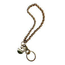 DEPECHE NØGLERING, SHORT CHAINKEYHANGER, CARAMEL