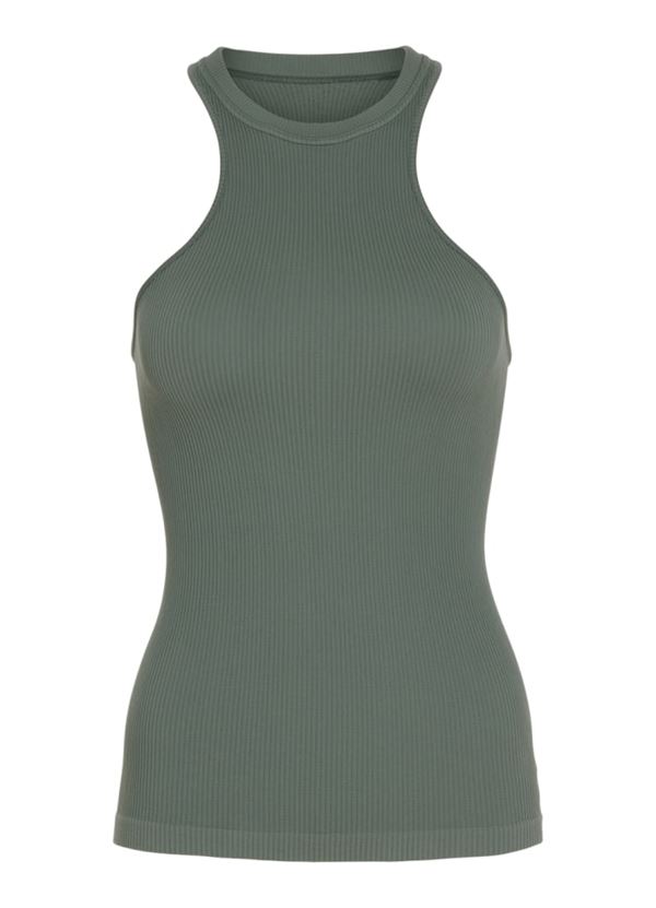 TIM OG SIMONSEN TOP, COSTINA HALTERNECK, OLIVE