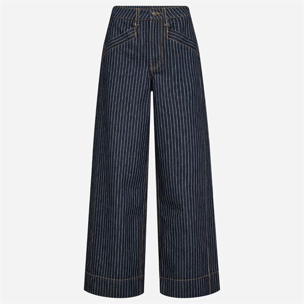 CO`COUTURE BUKSER, SIGGACC STRIPE PANT, DENIM BLUE