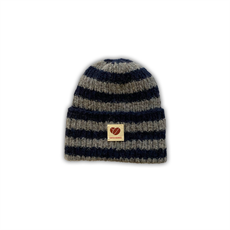 COFFEE BEANIES HUE, SKY BEANIE, NAVY BLUE STRIBET