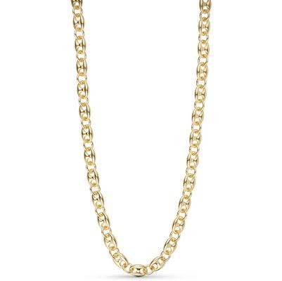 TIM OG SIMONSEN NECKLACE, DAGMAR NECKLACE 42, GULDBELAGT