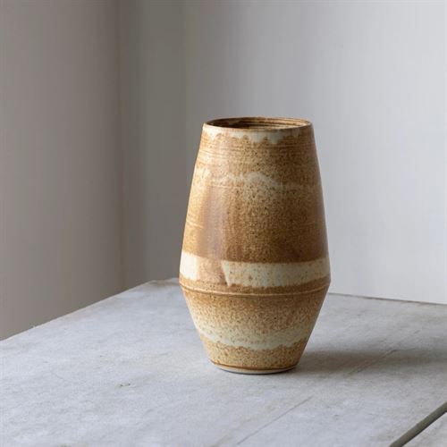 JULIE DAMHUS STUDIO, ODA VASE STOR, BRUN