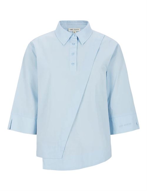 ESMÈ STUDIOS BLUSE, ESCORAL PLEAT BLOUSE, SKYWRITING