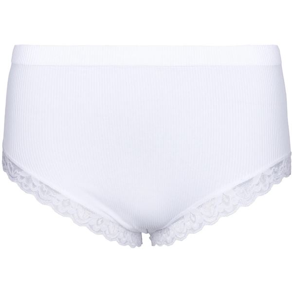 TIM OG SIMONSEN TRUSSE, FELINE RIB MIDI PANTIES, BIANCO