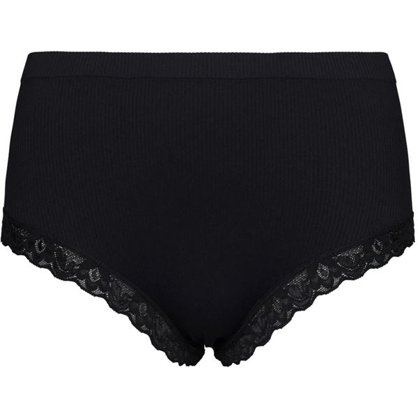 TIM OG SIMONSEN TRUSSE, FELINE RIB MIDI PANTIES, BLACK