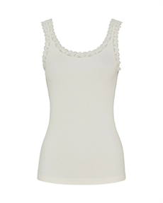 TIM OG SIMONSEN TOP, FRIDA RIB TOP, IVORY
