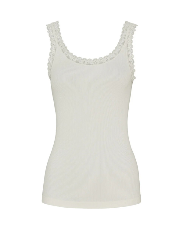TIM OG SIMONSEN TOP, FRIDA RIB TOP, IVORY
