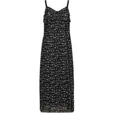 HAUTE L`AMITIÉ KJOLE, MESH STRAP DRESS, BLACK
