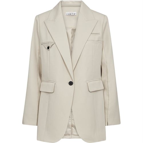 HAUTE L`AMITIÉ BLAZER, PREMIERE HOOK BLAZER, PEARL