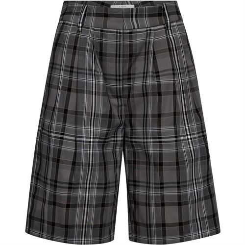 HAUTE L`AMITIÉ BERMUDA, CAMEL LINE MEGA CHECK BERMUDA, MID GREY