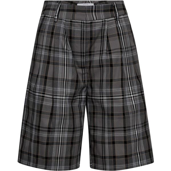 HAUTE L`AMITIÉ BERMUDA, CAMEL LINE MEGA CHECK BERMUDA, MID GREY