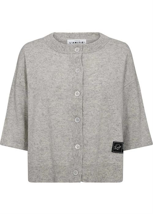 HAUTE L`AMITIÉ CARDIGAN, CASH SS CARDIGAN, PEARL MELANGE