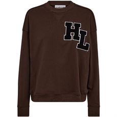 HAUTE L`AMITIÉ SWEATSHIRT, HL BADGE SWEAT, MOCCA