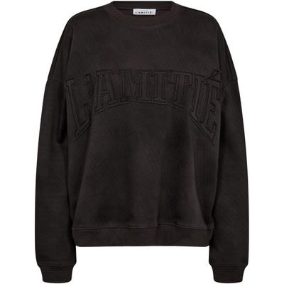 HAUTE L`AMITIÉ SWEAT, APPLICATION SWEAT, BLACK