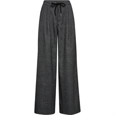 HAUTE L`AMITIÉ BUKSER, MICHELLE CHECK TAILOR TIE PANTS, GREY