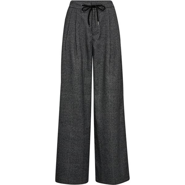 HAUTE L`AMITIÉ BUKSER, MICHELLE CHECK TAILOR TIE PANTS, GREY