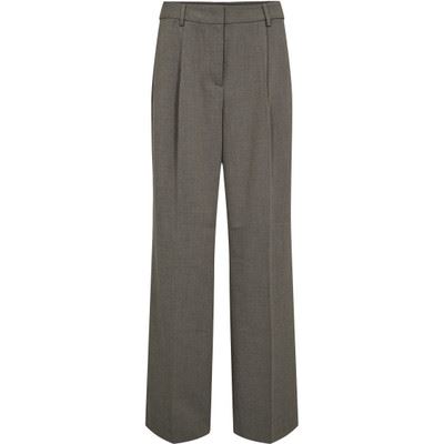 HAUTE L`AMITIÉ BUKSER, NICOLE PLEAT PANT, BEIGE MELANGÉ