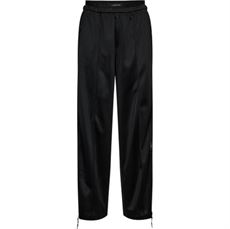 HAUTE L`AMITIÉ BUKSER, NEW ZIP TRACK PANTS, BLACK