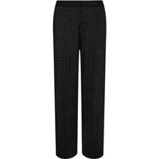 HAUTE L`AMITIÉ BUKSER, HOLE LUREX KNIT PANT, BLACK