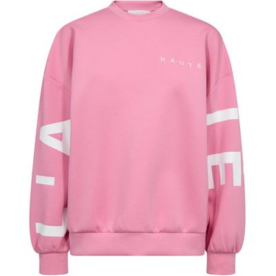 HAUTE L`AMITIÉ SWEATSHIRT, MAXI SPLIT LOGO SWEAT, CANDYFLOSS
