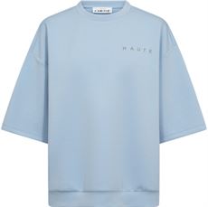 HAUTE L`AMITIÉ SWEATSHIRT, MAXI SPLIT SS LOGO SWEAT, PALE BLUE