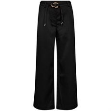 HAUTE L`AMITIÉ BUKSER, X BUCKLE PANT, BLACK