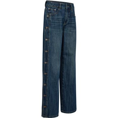 HAUTE L`AMITIÉ JEANS, DENIZE BUTTON JEANS, DENIM BLUE