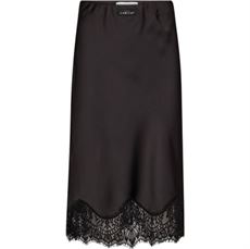 HAUTE L`AMITIÉ NEDERDEL, NAOMI LINGERIE PENCIL SKIRT, BLACK