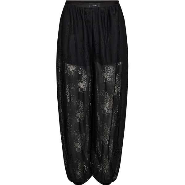 HAUTE L`AMITIÉ BUKSER, BELLA LACE HAREM PANT, BLACK