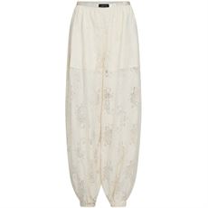 HAUTE L`AMITIÉ BUKSER, BELLA LACE HAREM PANT, WHITE