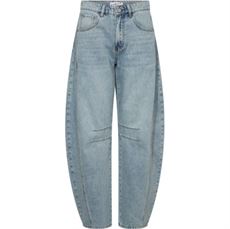 HAUTE L`AMITIÉ JEANS, DREW BARREL PANEL JEANS BLEACHED DENIM