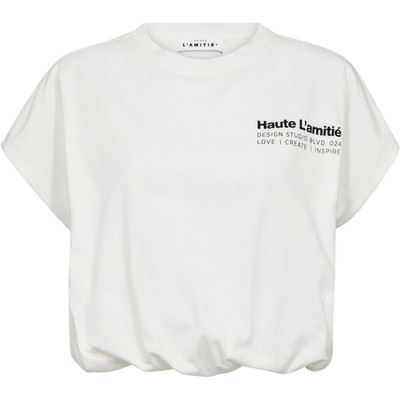 HAUTE L`AMITIÉ T-SHIRT, NOMA NS BALLOON TEE, WHITE